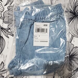 Children's Place Girl's Blue Relaxed Shorts